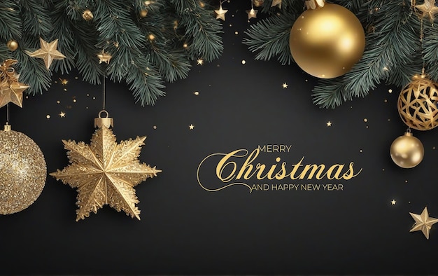 PSD merry christmas background template