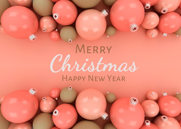 PSD merry christmas background template