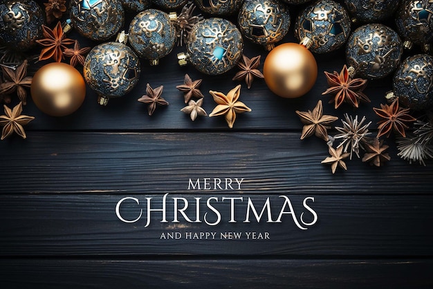 PSD merry christmas background with merry christmas creative art