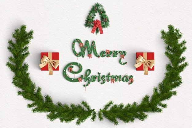 PSD merry christmas background