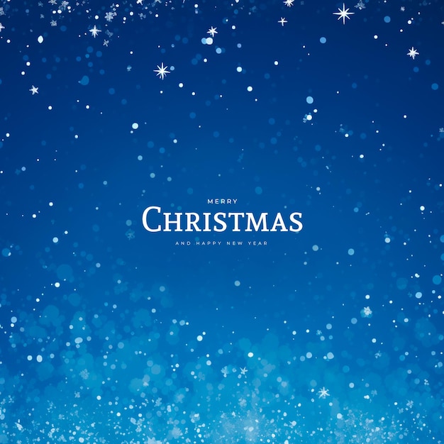 PSD merry christmas bokeh background