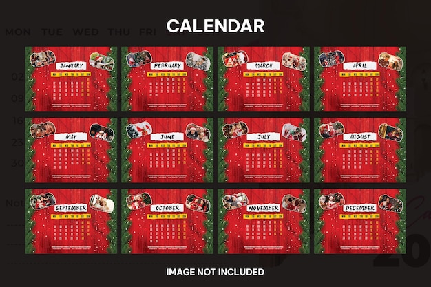 PSD buon natale calendario