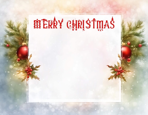 PSD merry christmas greeting card design template (template voor kerstkaartontwerp)