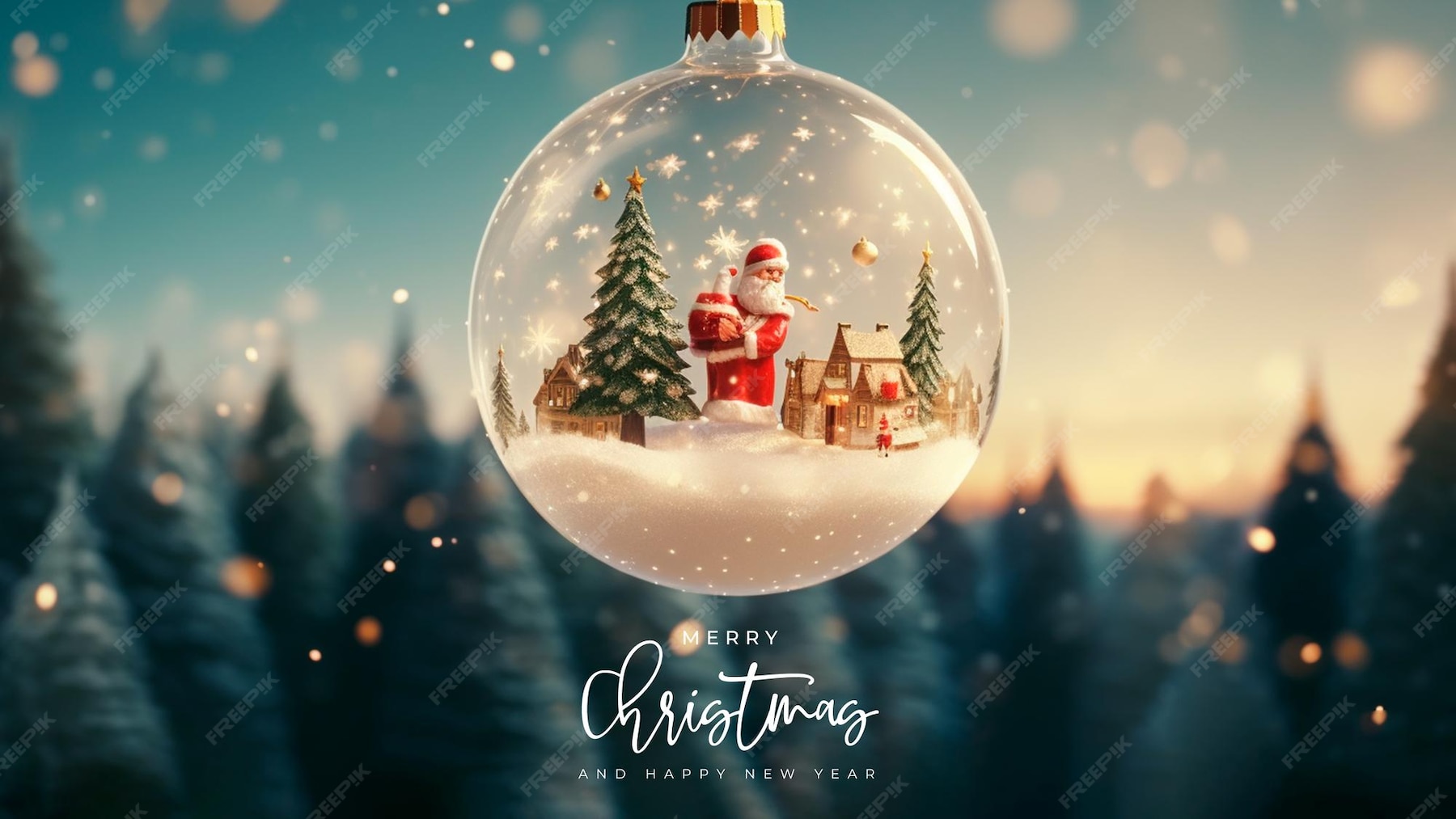 Buon natale e buon anno nuovo 2024 template di sfondo 3d PSD Premium