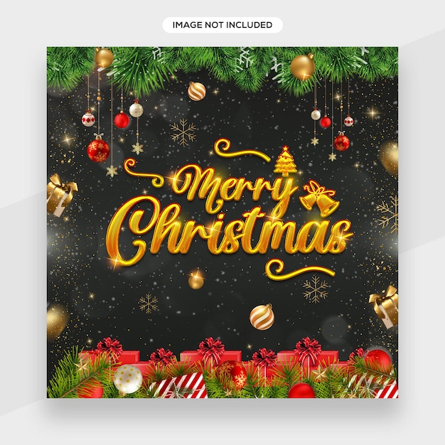 merry christmas and happy new year background design or christmas banners template