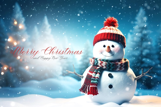 PSD merry christmas and happy new year background psd