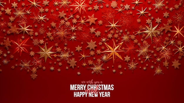 PSD merry christmas and happy new year background with snowflake patterns