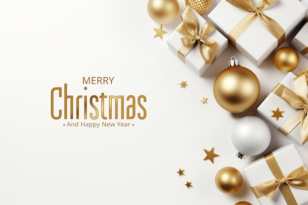 Merry christmas and happy new year background