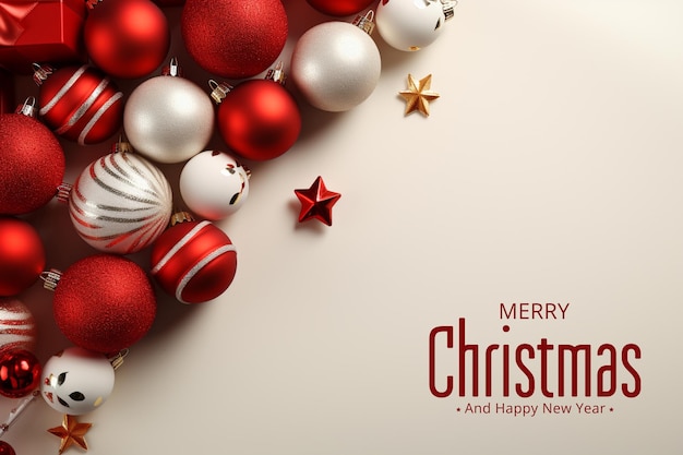 Merry christmas and happy new year background