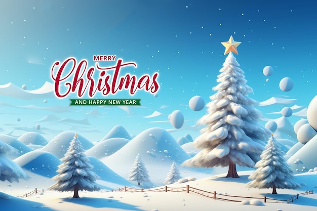 Merry christmas and happy new year background