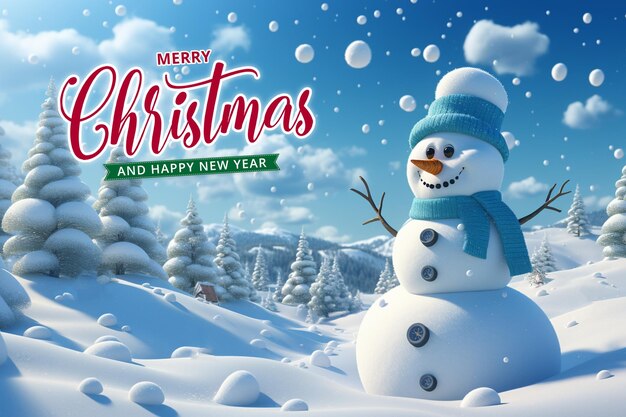 Merry christmas and happy new year background