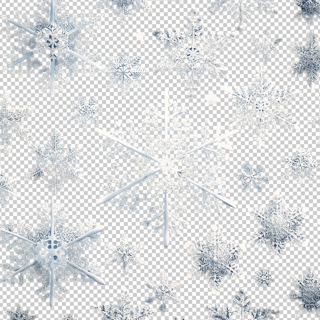 メリークリスマスとハッピーニューイヤー 雪花のシームレスパターン