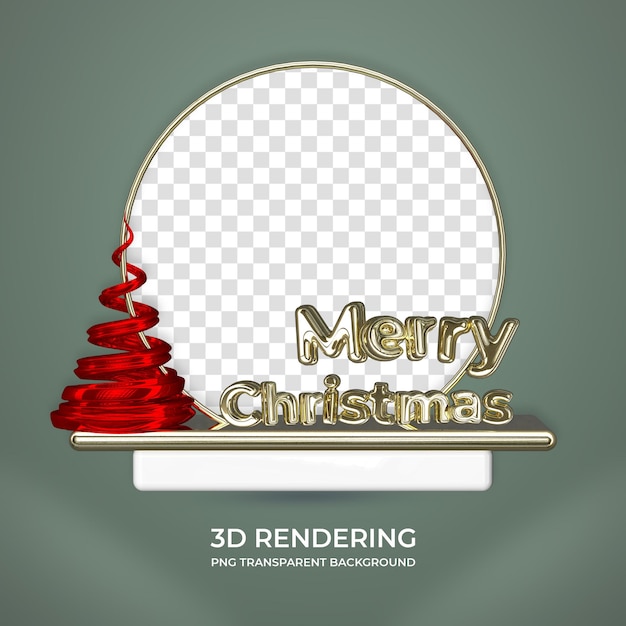 Merry christmas poster template for social media post