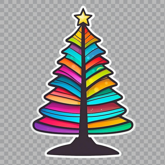 Merry christmas santa claus sticker design