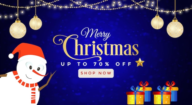 PSD merry christmas santa claus theme design