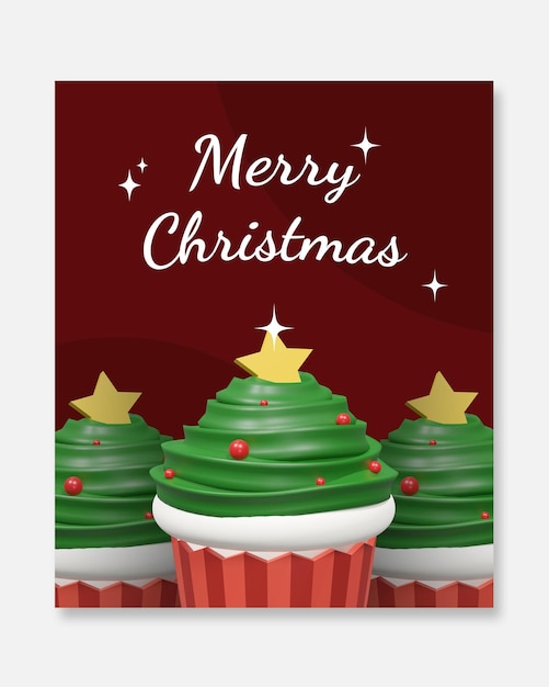 Merry Christmas Template Poster