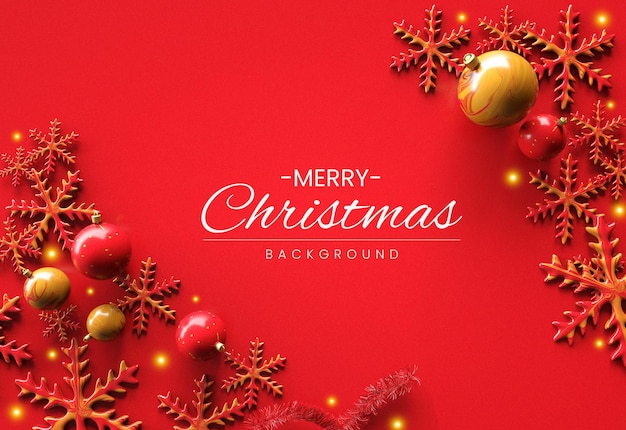 Merry christmas wishes background 3d render