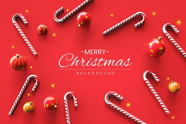 PSD merry christmas wishes background 3d render