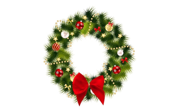 merry christmas with round bouquet