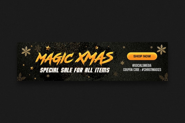 Merry christmast sale web template