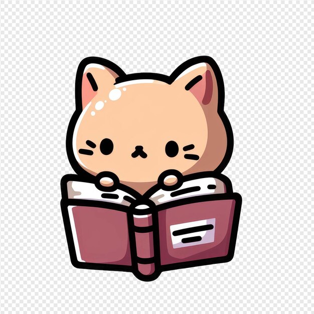 PSD merry kitten png sticker