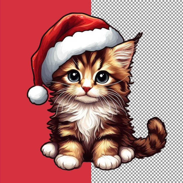 PSD buon natale a meow png