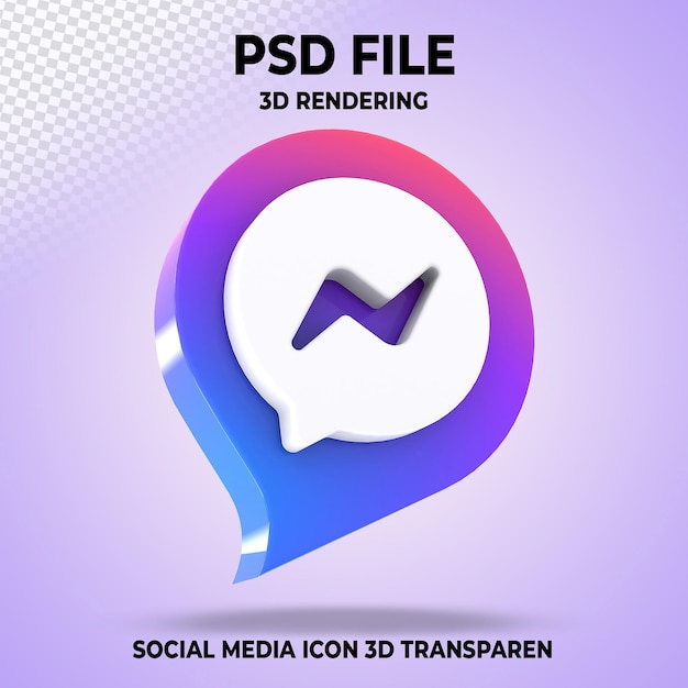 Messager Socialmedia 3d Logo