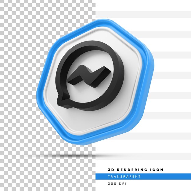 Messenger 3d render icon