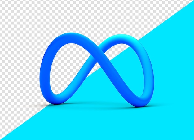 Meta-logotiedosto sosiaalisen median kuvake 3D-logo