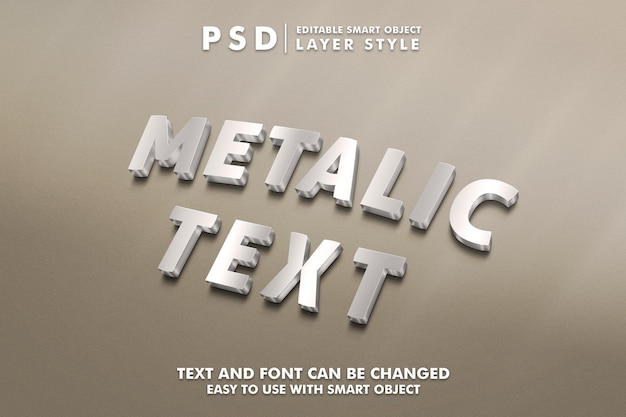 Metaal Psd-teksteffect