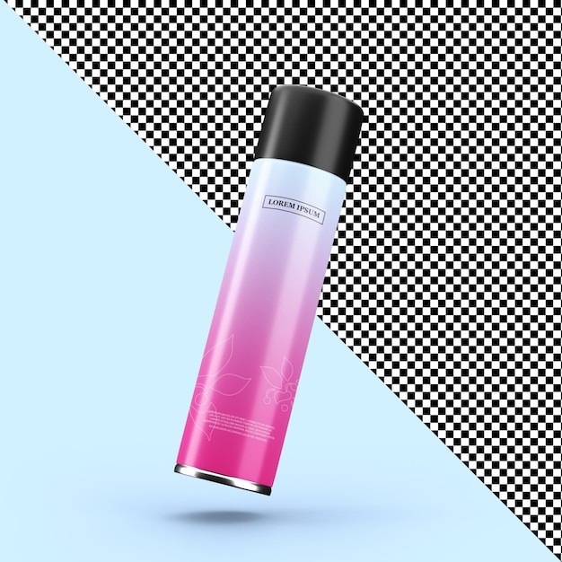 Metal Bottle Mockup Design Isolated