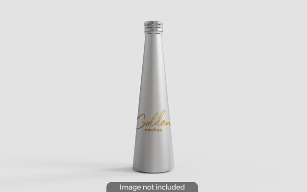 Metal bottle mockup