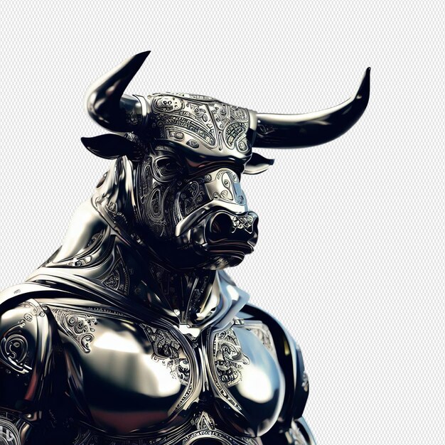 PSD metal bull