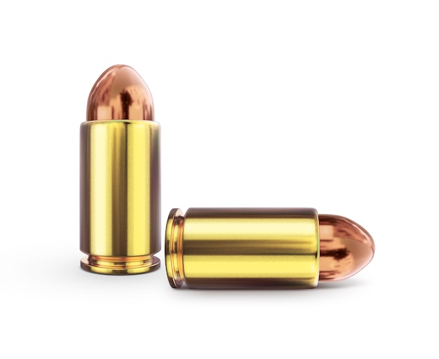 PSD metal bullet transparent background