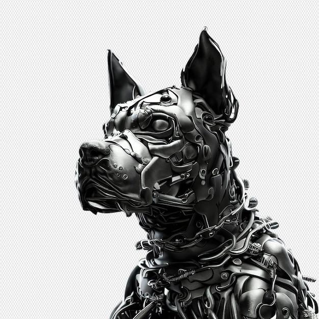 PSD metal dog