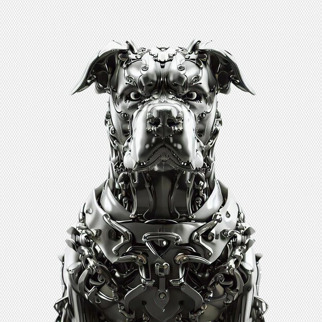 PSD metal dog