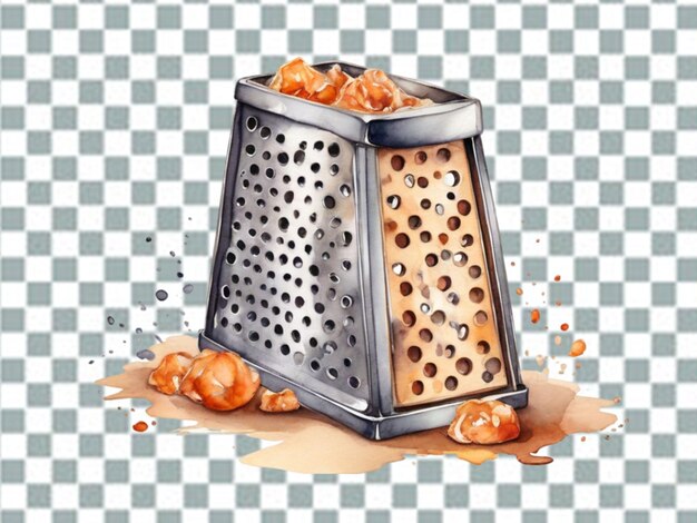 PSD metal grater on white background