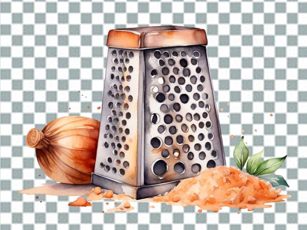 PSD metal grater on white background