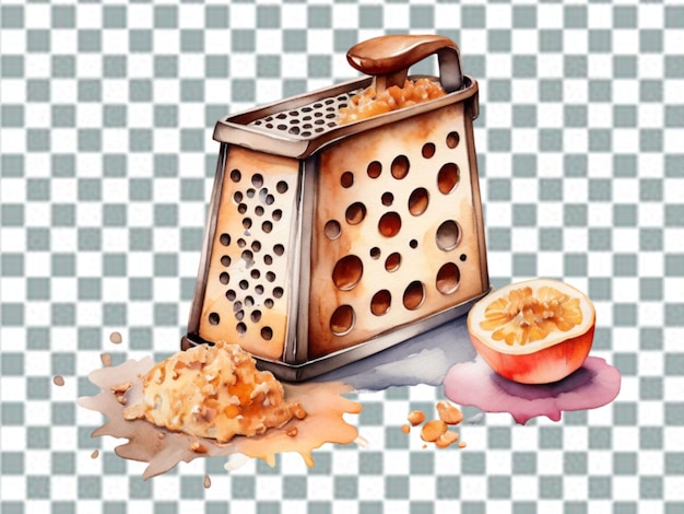 PSD metal grater on white background