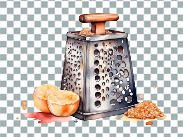 PSD metal grater on white background