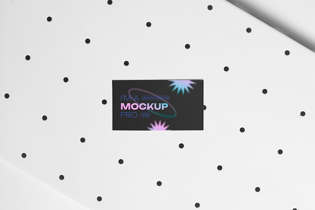 Metal grid and stationery mockup