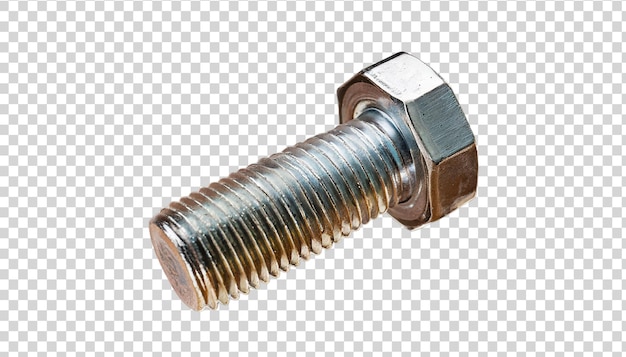 Metal nut isolated on a transparent background