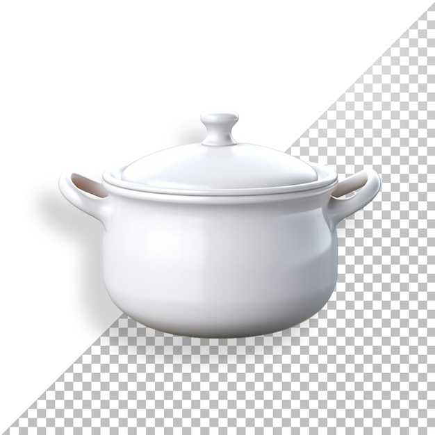 PSD metal pot in 3d