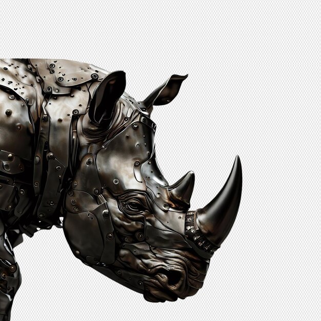 PSD metal rhino