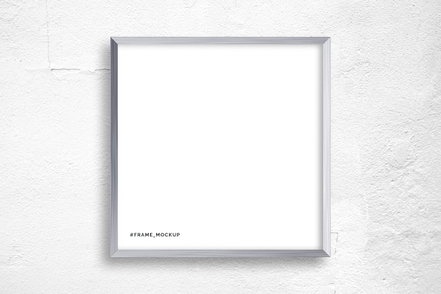 Metal square frame mockup