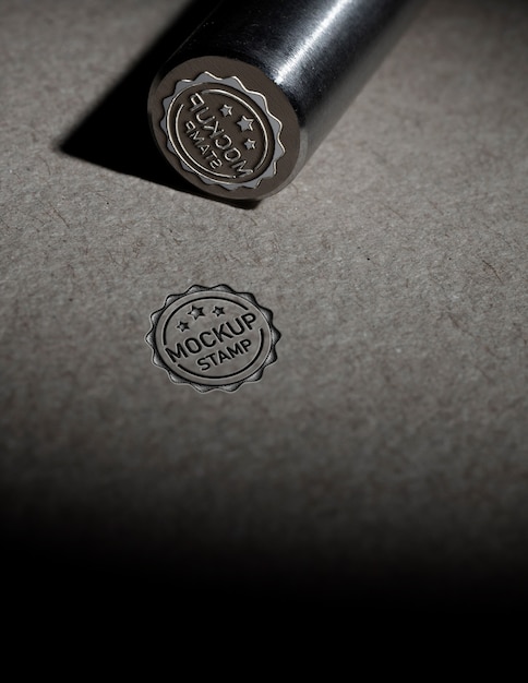 Metal stamp mockup design