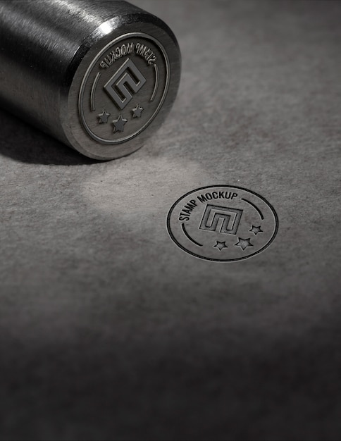 Metal stamp mockup design