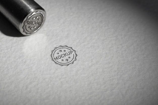 Metal stamp mockup design