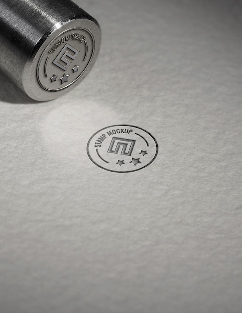 Metal stamp mockup design