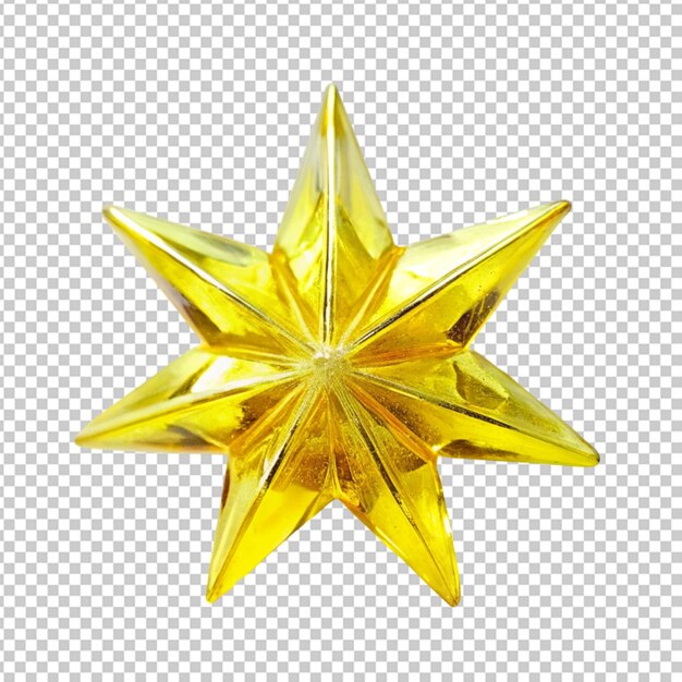 PSD metal star isolated